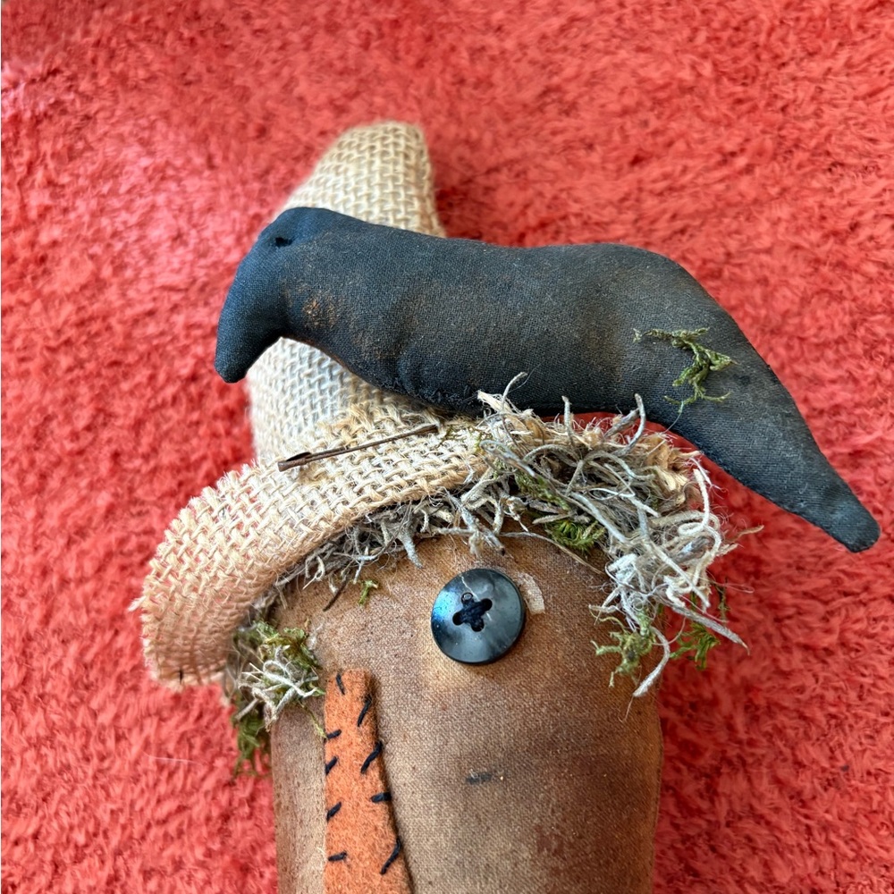 Handcrafted Rustic Scarecrow Stick - image 3